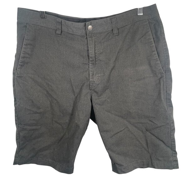 Volcom Vmonty Chino Shorts Mens Size 36 Gray Pockets Casual Beach Vacation - Picture 1 of 7